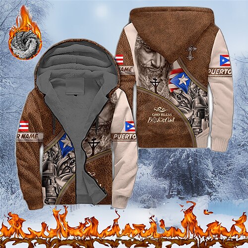 Men's Full Zip Hoodie Jacket Brown Brown 2 Coffee Brown 3 Hooded Graphic Prints Human National Flag Zipper Print Sports Outdoor Daily Sports 3D Print Fleece Streetwear Designer Casual Winter
Men's Full Zip Hoodie Jacket Brown Brown 2 Coffee Brown 3 Hooded Graphic Prints Human National Flag Zipper Print Sports Outdoor Daily Sports 3D Print Fleece Streetwear Designer Casual Winter