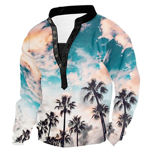 Men's Sweatshirt Rainbow Standing Collar Henley Colorful 3D Print Casual 3D Print 3D Print Casual Spring Fall Winter Clothing Apparel Hoodies Sweatshirts
Men's Sweatshirt Rainbow Standing Collar Henley Colorful 3D Print Casual 3D Print 3D Print Casual Spring Fall Winter Clothing Apparel Hoodies Sweatshirts
