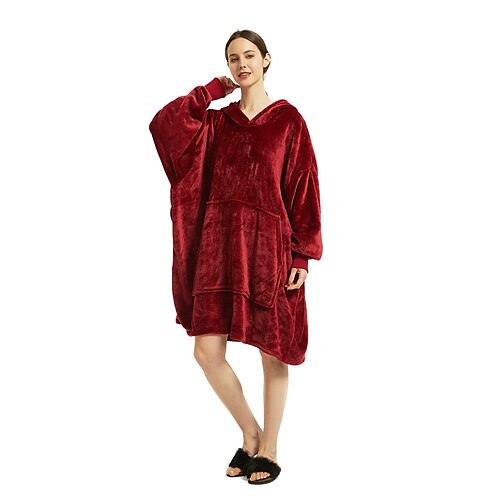 Adults' Oversized Hoodie Blanket Wearable Blanket With Pocket Plain Onesie Pajamas Flannel Cosplay For Men's Women's Christmas Animal Sleepwear Cartoon Festival / Holiday Costumes
Adults' Oversized Hoodie Blanket Wearable Blanket With Pocket Plain Onesie Pajamas Flannel Cosplay For Men's Women's Christmas Animal Sleepwear Cartoon Festival / Holiday Costumes