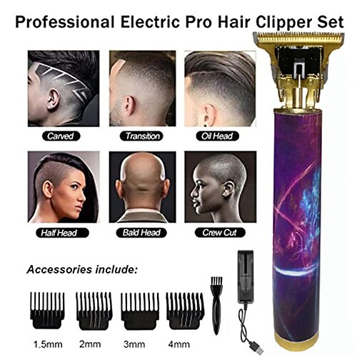 Hair Clipper Electric Hair Trimmer Cordless Shaver Trimmer 0mm Men Barber Hair Cutting Machine for Men Rechargeable USB
Hair Clipper Electric Hair Trimmer Cordless Shaver Trimmer 0mm Men Barber Hair Cutting Machine for Men Rechargeable USB