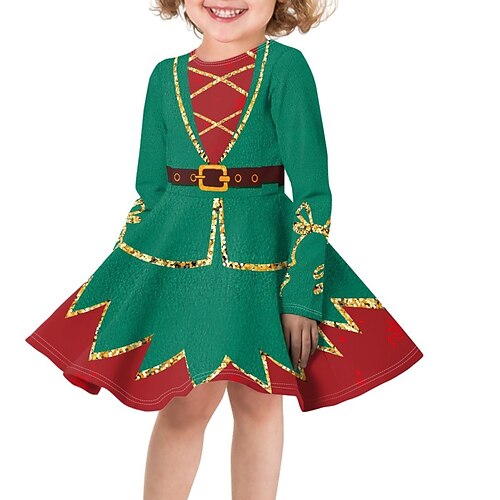 Kids Girls' Dress Animal A Line Dress Above Knee Dress Casual Crew Neck Long Sleeve Daily Dress 3-12 Years Winter Green Light Green Wine
Kids Girls' Dress Animal A Line Dress Above Knee Dress Casual Crew Neck Long Sleeve Daily Dress 3-12 Years Winter Green Light Green Wine