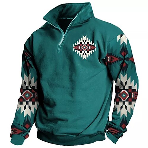 Men's Zip Up Sweatshirt Pullover Blue Half Zip Bohemian Style Graphic Prints Zipper Print Daily Sports 3D Print Basic Designer Casual Spring Fall Clothing Apparel Hoodies Sweatshirts
Men's Zip Up Sweatshirt Pullover Blue Half Zip Bohemian Style Graphic Prints Zipper Print Daily Sports 3D Print Basic Designer Casual Spring Fall Clothing Apparel Hoodies Sweatshirts