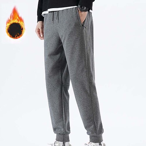 Men's Winter Pants Trousers Casual Pants Pocket Drawstring Elastic Waist Letter Warm Daily Holiday 100% Cotton Basic Streetwear Black Grey Micro-elastic
Men's Winter Pants Trousers Casual Pants Pocket Drawstring Elastic Waist Letter Warm Daily Holiday 100% Cotton Basic Streetwear Black Grey Micro-elastic