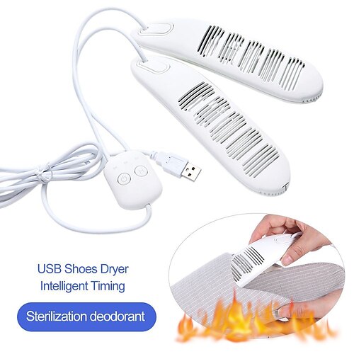 Portable USB Shoes Dryer Heating Mats Foot Warmers Intelligent Timing Deodorant Dehumidifying Device Suitable for Different Shoes
Portable USB Shoes Dryer Heating Mats Foot Warmers Intelligent Timing Deodorant Dehumidifying Device Suitable for Different Shoes