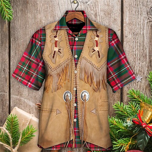 Men's Shirt Santa Claus Graphic Prints Turndown Blue Khaki 3D Print Christmas Street Short Sleeve Button-Down Print Clothing Apparel Vintage Designer Casual Breathable
Men's Shirt Santa Claus Graphic Prints Turndown Blue Khaki 3D Print Christmas Street Short Sleeve Button-Down Print Clothing Apparel Vintage Designer Casual Breathable