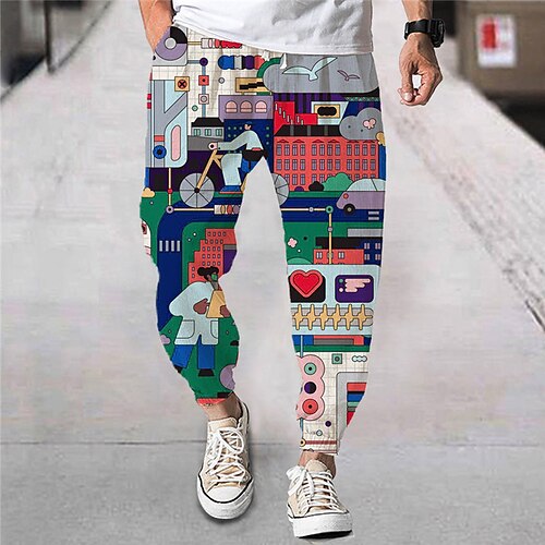 Men's Joggers Trousers Drawstring Elastic Waist 3D Print Cartoon Graphic Prints Comfort Breathable Sports Outdoor Casual Daily Streetwear Stylish Orange Red Micro-elastic
Men's Joggers Trousers Drawstring Elastic Waist 3D Print Cartoon Graphic Prints Comfort Breathable Sports Outdoor Casual Daily Streetwear Stylish Orange Red Micro-elastic