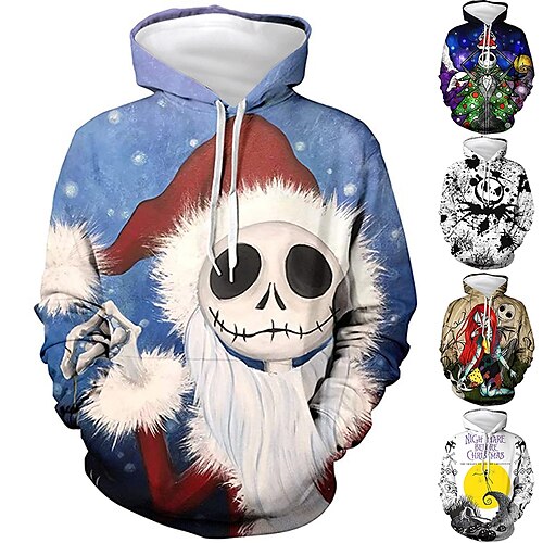 Inspired by The Nightmare Before Christmas Jack Skellington Hoodie Cartoon Manga Anime Front Pocket Graphic Hoodie For Men's Women's Unisex Adults' 3D Print 100% Polyester Casual Daily
Inspired by The Nightmare Before Christmas Jack Skellington Hoodie Cartoon Manga Anime Front Pocket Graphic Hoodie For Men's Women's Unisex Adults' 3D Print 100% Polyester Casual Daily