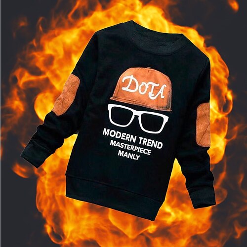 Kids Boys Sweatshirt Pullover Letter Long Sleeve Crewneck Children Top Outdoor Sweatshirt Fashion Daily Black Blue Gray Winter 3-7 Years
Kids Boys Sweatshirt Pullover Letter Long Sleeve Crewneck Children Top Outdoor Sweatshirt Fashion Daily Black Blue Gray Winter 3-7 Years