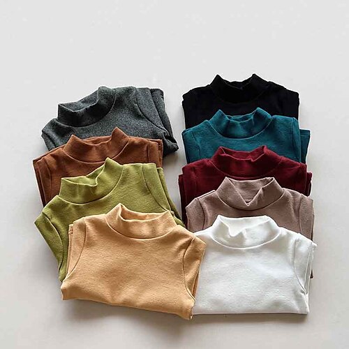 Kids Girls' T shirt Solid Color Casual Long Sleeve Active 3-7 Years Winter Green Black Blue
Kids Girls' T shirt Solid Color Casual Long Sleeve Active 3-7 Years Winter Green Black Blue