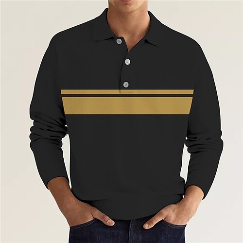 Men's Polo Shirt Golf Shirt Striped Graphic Prints Turndown Black Red 3D Print Outdoor Street Long Sleeve Button-Down Print Clothing Apparel Fashion Designer Casual Soft
Men's Polo Shirt Golf Shirt Striped Graphic Prints Turndown Black Red 3D Print Outdoor Street Long Sleeve Button-Down Print Clothing Apparel Fashion Designer Casual Soft
