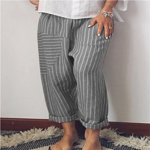 Women's Wide Leg Pants Trousers Linen / Cotton Blend Grey Blue Coffee High Waist Casual Daily Baggy Full Length Outdoor S M L XL XXL
Women's Wide Leg Pants Trousers Linen / Cotton Blend Grey Blue Coffee High Waist Casual Daily Baggy Full Length Outdoor S M L XL XXL