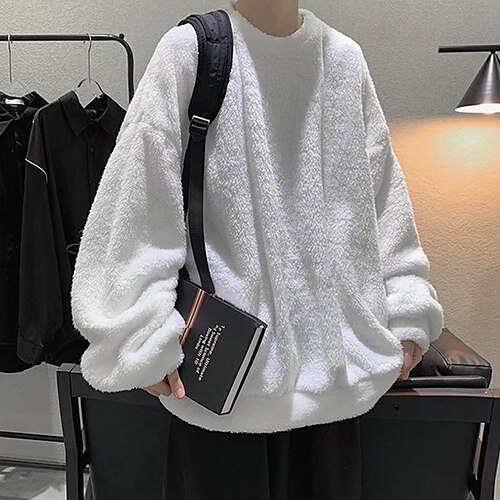 Men's Sweatshirt Black White Crew Neck Solid Color Daily Sports Going out Fleece Basic Streetwear Casual Fall & Winter Clothing Apparel Hoodies Sweatshirts
Men's Sweatshirt Black White Crew Neck Solid Color Daily Sports Going out Fleece Basic Streetwear Casual Fall & Winter Clothing Apparel Hoodies Sweatshirts