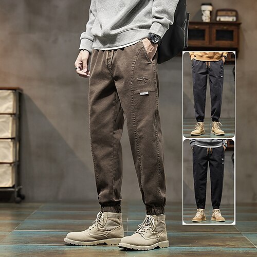 Men's Trousers Casual Pants Pocket Drawstring Elastic Waist Solid Colored Warm Wearable Casual Daily Streetwear Chic & Modern Black Dark Gray Micro-elastic
Men's Trousers Casual Pants Pocket Drawstring Elastic Waist Solid Colored Warm Wearable Casual Daily Streetwear Chic & Modern Black Dark Gray Micro-elastic