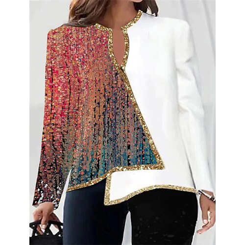 Women's Plus Size Tops Blouse Shirt Floral Striped Print Long Sleeve V Neck Casual Mature Daily Vacation Polyester Winter Fall Black Purple
Women's Plus Size Tops Blouse Shirt Floral Striped Print Long Sleeve V Neck Casual Mature Daily Vacation Polyester Winter Fall Black Purple