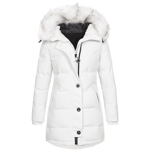 Women's Puffer Jacket Winter Jacket Winter Coat Hoodie Jacket Outdoor Daily WorkWear Winter Fall Long Coat Slim Work Elegant & Luxurious Jacket Long Sleeve Solid Color Fur Black Light Grey Red
Women's Puffer Jacket Winter Jacket Winter Coat Hoodie Jacket Outdoor Daily WorkWear Winter Fall Long Coat Slim Work Elegant & Luxurious Jacket Long Sleeve Solid Color Fur Black Light Grey Red
