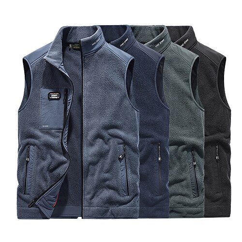 Men's Fishing Vest Hiking Fleece Vest Sleeveless Outerwear Top Outdoor Thermal Warm Fleece Lining Windproof Breathable Winter Fleece Haze blue Black Dark Blue Work Hunting Ski / Snowboard
Men's Fishing Vest Hiking Fleece Vest Sleeveless Outerwear Top Outdoor Thermal Warm Fleece Lining Windproof Breathable Winter Fleece Haze blue Black Dark Blue Work Hunting Ski / Snowboard