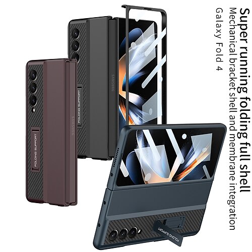 Phone Case For Samsung Galaxy Back Cover Z Fold 4 and Screen Protector with Stand Full Body Protective Solid Colored TPU
Phone Case For Samsung Galaxy Back Cover Z Fold 4 and Screen Protector with Stand Full Body Protective Solid Colored TPU