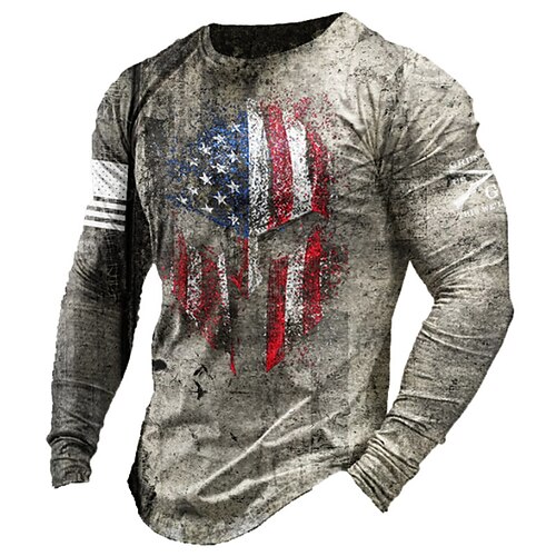 Herren T Shirt Buchstabe Grafik-Drucke Nationalflagge Rundhalsausschnitt Braun Khaki Kaffee Grau 3D-Druck Outdoor Strasse Langarm Bedruckt Bekleidung Basic Vintage Sport Designer
Herren T Shirt Buchstabe Grafik-Drucke Nationalflagge Rundhalsausschnitt Braun Khaki Kaffee Grau 3D-Druck Outdoor Strasse Langarm Bedruckt Bekleidung Basic Vintage Sport Designer