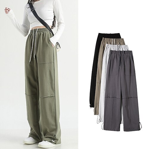 Women's Sweatpants Pants Trousers Drawstring Elastic Waist Plain Classic Gymnatics Regular Spring & Fall Green Black Light Grey Dark Gray
Women's Sweatpants Pants Trousers Drawstring Elastic Waist Plain Classic Gymnatics Regular Spring & Fall Green Black Light Grey Dark Gray