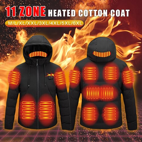 11 Area Winter Men's Heated Fashion Padded Jacket Smart Heating Coat Hooded Electric Heating Jacket for Outdoor Sports
11 Area Winter Men's Heated Fashion Padded Jacket Smart Heating Coat Hooded Electric Heating Jacket for Outdoor Sports
