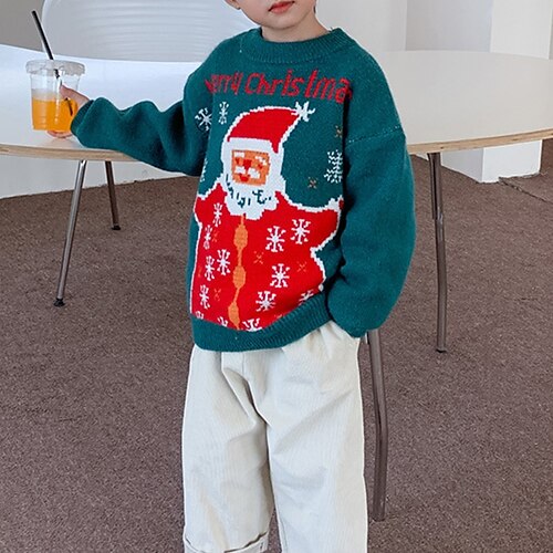 Toddler Boys Christmas Sweater Santa Claus Long Sleeve Casual Fashion Green Winter Clothes 7-13 Years
Toddler Boys Christmas Sweater Santa Claus Long Sleeve Casual Fashion Green Winter Clothes 7-13 Years
