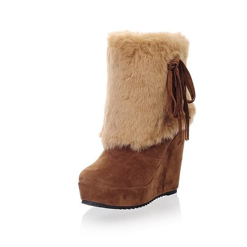 autumn and winter new foreign trade wedge and high-heeled snow boots women's thick-soled large size 40-43 short boots manufacturers order
autumn and winter new foreign trade wedge and high-heeled snow boots women's thick-soled large size 40-43 short boots manufacturers order