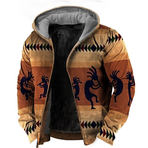 Per uomo Felpa con cappuccio a zip intera Giacca di pelle Felpe spesse Marrone Con cappuccio Tribale Stampe astratte Cerniera Stampa Sportivo Giornaliero Sport Stampa 3D Vello Boho Streetwear
Per uomo Felpa con cappuccio a zip intera Giacca di pelle Felpe spesse Marrone Con cappuccio Tribale Stampe astratte Cerniera Stampa Sportivo Giornaliero Sport Stampa 3D Vello Boho Streetwear