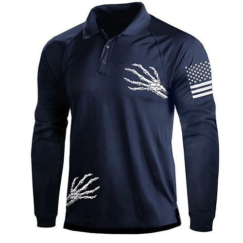 Men's Polo Shirt Golf Shirt Skull Graphic Prints Turndown Green Black Blue Red Gray 3D Print Outdoor Street Long Sleeve Button-Down Print Clothing Apparel Fashion Casual Soft Breathable
Men's Polo Shirt Golf Shirt Skull Graphic Prints Turndown Green Black Blue Red Gray 3D Print Outdoor Street Long Sleeve Button-Down Print Clothing Apparel Fashion Casual Soft Breathable