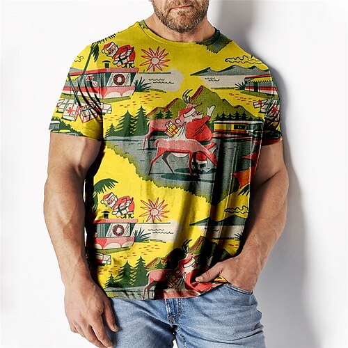 Herre Plusstørrelser T-shirt Stor og høj Grafisk Rund hals Kortærmet Forår sommer Basale Mode Gade Bekvem Afslappet Sport Toppe
Herre Plusstørrelser T-shirt Stor og høj Grafisk Rund hals Kortærmet Forår sommer Basale Mode Gade Bekvem Afslappet Sport Toppe