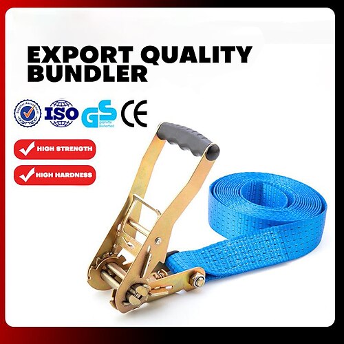 Ratchet Tie Down Straps 11023lb Break Strength – Safety Lock for Moving Cargo, Appliances, Lawn Equipment, Motorcycle
Ratchet Tie Down Straps 11023lb Break Strength – Safety Lock for Moving Cargo, Appliances, Lawn Equipment, Motorcycle