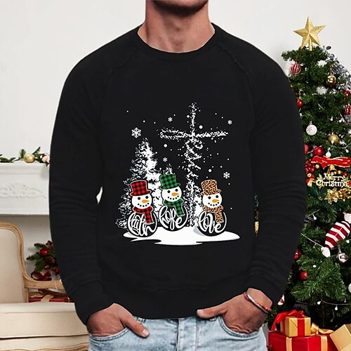 Men's Sweatshirt Pullover Black Red Navy Blue White Crew Neck Graphic Snowman Print Christmas Sports & Outdoor Streetwear Designer Casual Big and Tall Winter Fall Clothing Apparel Hoodies Sweatshirts
Men's Sweatshirt Pullover Black Red Navy Blue White Crew Neck Graphic Snowman Print Christmas Sports & Outdoor Streetwear Designer Casual Big and Tall Winter Fall Clothing Apparel Hoodies Sweatshirts
