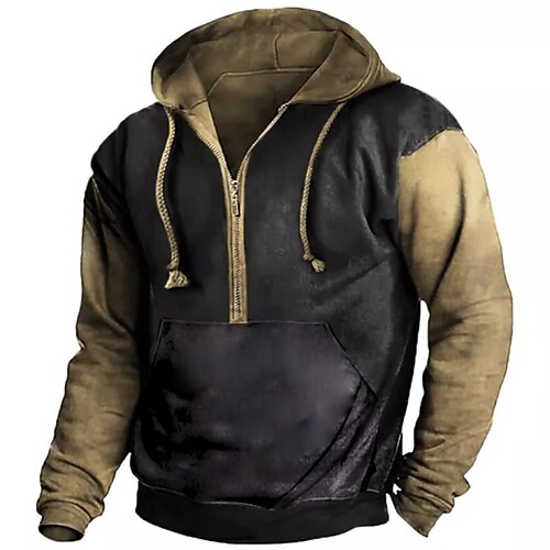 Men's Pullover Full Zip Hoodie Green Blue Purple Red Brown Half Zip Color Block Graphic Prints Zipper Front Pocket Print Sports Outdoor Daily Sports 3D Print Basic Streetwear Casual Spring Fall
Men's Pullover Full Zip Hoodie Green Blue Purple Red Brown Half Zip Color Block Graphic Prints Zipper Front Pocket Print Sports Outdoor Daily Sports 3D Print Basic Streetwear Casual Spring Fall