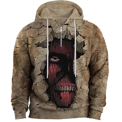 Men's Pullover Full Zip Hoodie Brown Hooded Graphic Prints Crack Zipper Print Casual Daily Sports 3D Print Basic Streetwear Designer Spring Fall Clothing Apparel Monster Hoodies Sweatshirts
Men's Pullover Full Zip Hoodie Brown Hooded Graphic Prints Crack Zipper Print Casual Daily Sports 3D Print Basic Streetwear Designer Spring Fall Clothing Apparel Monster Hoodies Sweatshirts