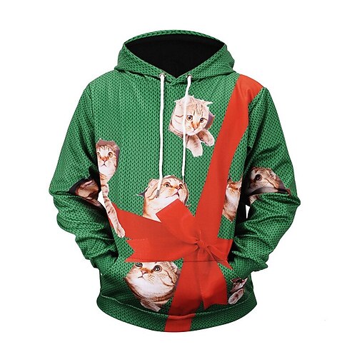 Men's Plus Size Pullover Hoodie Sweatshirt Big and Tall Cat Hooded Long Sleeve Spring & Fall Basic Fashion Streetwear Comfortable Work Daily Wear Tops
Men's Plus Size Pullover Hoodie Sweatshirt Big and Tall Cat Hooded Long Sleeve Spring & Fall Basic Fashion Streetwear Comfortable Work Daily Wear Tops