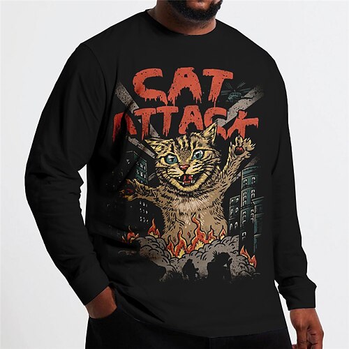 Men's Plus Size T shirt Tee Big and Tall Graphic Crew Neck Long Sleeve Spring & Fall Basic Fashion Streetwear Comfortable Casual Sports Tops
Men's Plus Size T shirt Tee Big and Tall Graphic Crew Neck Long Sleeve Spring & Fall Basic Fashion Streetwear Comfortable Casual Sports Tops