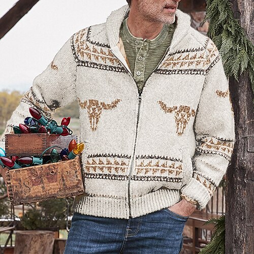 Men's Knit Pocket Retro Totem Turndown Streetwear Casual Street Daily Clothing Apparel Winter Gray S M L / Long Sleeve
Men's Knit Pocket Retro Totem Turndown Streetwear Casual Street Daily Clothing Apparel Winter Gray S M L / Long Sleeve