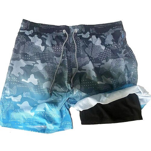 Men's Shorts Beach Shorts Drawstring Elastic Waist With Compression Liner Gradient Print Comfort Breathable Short Casual Daily Beach Fashion Streetwear Black Micro-elastic
Men's Shorts Beach Shorts Drawstring Elastic Waist With Compression Liner Gradient Print Comfort Breathable Short Casual Daily Beach Fashion Streetwear Black Micro-elastic
