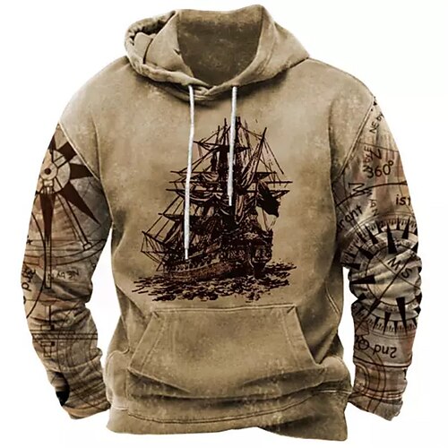 Men's Pullover Hoodie Sweatshirt Khaki Hooded Graphic Prints Boat Print Daily Sports 3D Print Basic Streetwear Designer Spring & Fall Clothing Apparel Hoodies Sweatshirts
Men's Pullover Hoodie Sweatshirt Khaki Hooded Graphic Prints Boat Print Daily Sports 3D Print Basic Streetwear Designer Spring & Fall Clothing Apparel Hoodies Sweatshirts