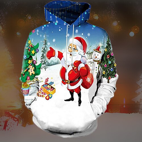 Men's Plus Size Pullover Hoodie Sweatshirt Big and Tall Santa Claus Hooded Long Sleeve Spring & Fall Basic Fashion Streetwear Comfortable Work Daily Wear Tops
Men's Plus Size Pullover Hoodie Sweatshirt Big and Tall Santa Claus Hooded Long Sleeve Spring & Fall Basic Fashion Streetwear Comfortable Work Daily Wear Tops