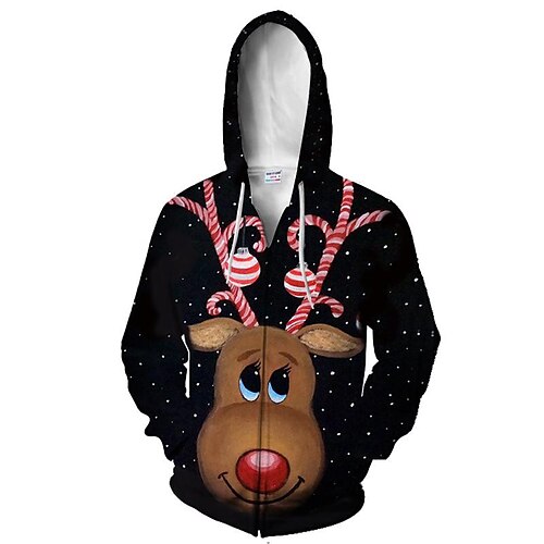 Men's Full Zip Hoodie Jacket Black Blue Hooded Animal Elk Graphic Prints Zipper Print Sports Outdoor Daily Sports 3D Print Streetwear Designer Casual Spring Fall Clothing Apparel Hoodies
Men's Full Zip Hoodie Jacket Black Blue Hooded Animal Elk Graphic Prints Zipper Print Sports Outdoor Daily Sports 3D Print Streetwear Designer Casual Spring Fall Clothing Apparel Hoodies