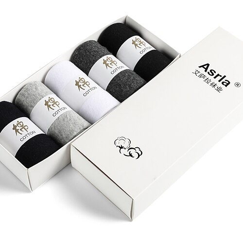 Herren 5 Paare Socken Sportsocken Socken Stricken Freizeitsocken Mehrfarbig Farbe Baumwolle Einfarbig Casual Täglich Sport Mittel Frühling, Herbst, Winter, Sommer Modisch Komfort
Herren 5 Paare Socken Sportsocken Socken Stricken Freizeitsocken Mehrfarbig Farbe Baumwolle Einfarbig Casual Täglich Sport Mittel Frühling, Herbst, Winter, Sommer Modisch Komfort