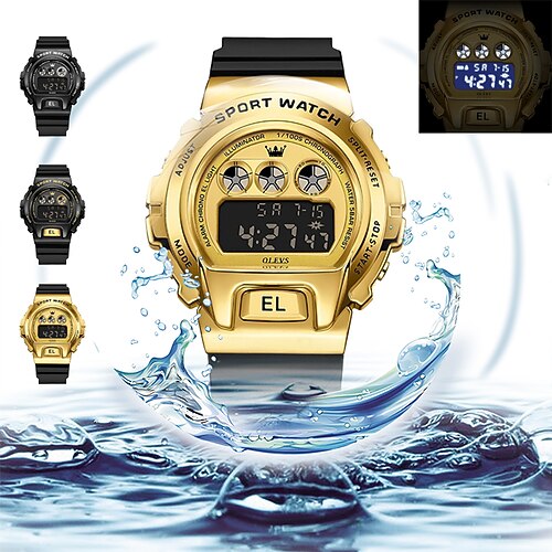 OLEVS Digital Watch for Men Digital Digital Sporty Luminous Outdoor Waterproof Calendar Alarm Clock Rubber Silicone Sports Fashion Creative
OLEVS Digital Watch for Men Digital Digital Sporty Luminous Outdoor Waterproof Calendar Alarm Clock Rubber Silicone Sports Fashion Creative