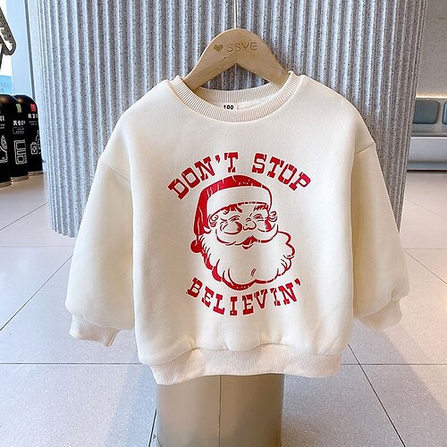 Toddler Girls' Christmas Sweatshirt Cartoon Outdoor Long Sleeve Crewneck Fashion 3-7 Years Winter Red Beige
Toddler Girls' Christmas Sweatshirt Cartoon Outdoor Long Sleeve Crewneck Fashion 3-7 Years Winter Red Beige