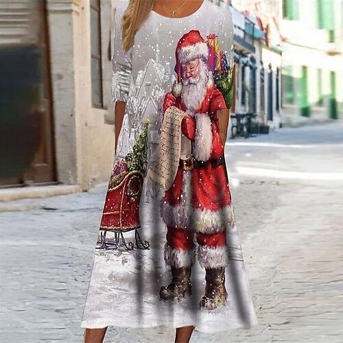 Women's Casual Dress Shift Dress Long Dress Maxi Dress Black Blue Gray Long Sleeve Floral Print Winter Fall Autumn Crew Neck Modern Christmas Daily 2022 S M L XL 2XL 3XL
Women's Casual Dress Shift Dress Long Dress Maxi Dress Black Blue Gray Long Sleeve Floral Print Winter Fall Autumn Crew Neck Modern Christmas Daily 2022 S M L XL 2XL 3XL