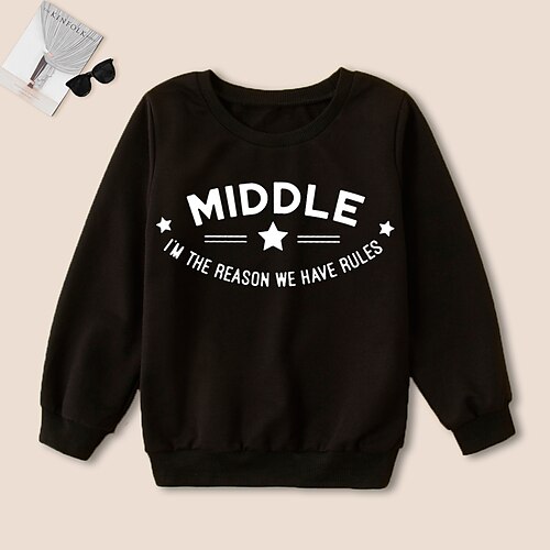 Toddler Boys Sweatshirt Pullover Letter Star Long Sleeve Crewneck Children Top Outdoor Sweatshirt Daily Black Fall 3-7 Years
Toddler Boys Sweatshirt Pullover Letter Star Long Sleeve Crewneck Children Top Outdoor Sweatshirt Daily Black Fall 3-7 Years
