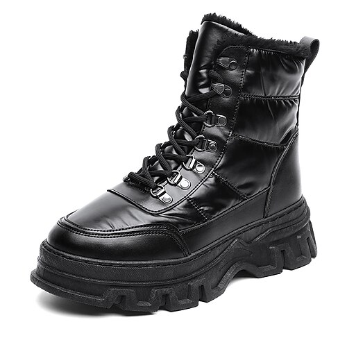 Men's Boots Snow Boots Winter Boots Fleece lined Casual Athletic Walking Shoes PU Warm Black Winter
Men's Boots Snow Boots Winter Boots Fleece lined Casual Athletic Walking Shoes PU Warm Black Winter