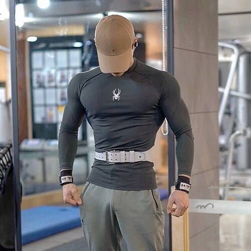 Men's Workout Shirt Running Shirt Long Sleeve Top Athletic Athleisure Breathable Quick Dry Soft Fitness Running Jogging Sportswear Activewear Black Dark Navy Grey
Men's Workout Shirt Running Shirt Long Sleeve Top Athletic Athleisure Breathable Quick Dry Soft Fitness Running Jogging Sportswear Activewear Black Dark Navy Grey