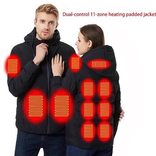 11 Area Winter Men's Heated Fashion Padded Jacket Smart Heating Coat Hooded Electric Heating Jacket for Outdoor Sports
11 Area Winter Men's Heated Fashion Padded Jacket Smart Heating Coat Hooded Electric Heating Jacket for Outdoor Sports