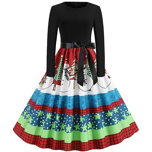 Women's Party Dress Swing Dress Vintage Dress Midi Dress Black Long Sleeve Plaid Print Winter Fall Autumn Crew Neck Fashion Christmas Vacation 2022 S M L XL XXL
Women's Party Dress Swing Dress Vintage Dress Midi Dress Black Long Sleeve Plaid Print Winter Fall Autumn Crew Neck Fashion Christmas Vacation 2022 S M L XL XXL