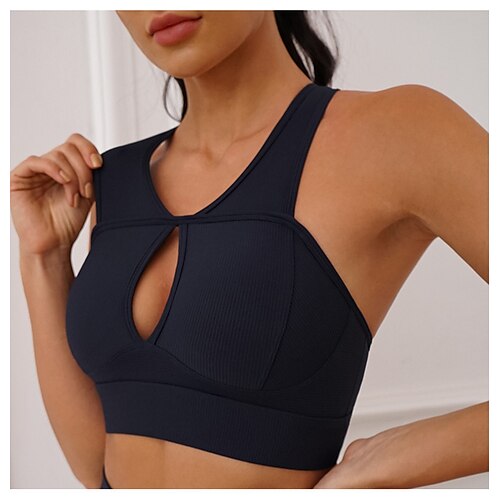 Women's Strap Sports Bra Medium Support Open Back Cut Out Solid Color Light Purple Cream Spandex Yoga Fitness Gym Workout Sports Bra Sport Activewear Breathable Quick Dry Comfortable Stretchy Slim
Women's Strap Sports Bra Medium Support Open Back Cut Out Solid Color Light Purple Cream Spandex Yoga Fitness Gym Workout Sports Bra Sport Activewear Breathable Quick Dry Comfortable Stretchy Slim
